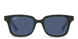 Shop Ray-Ban Junior Kids Square Sunglasses in Black online.