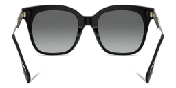 Shop BURBERRY Square Sunglasses in Black online.