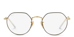 Shop Ray-Ban JACK Irregular Eyeglasses in Matte Gold online.