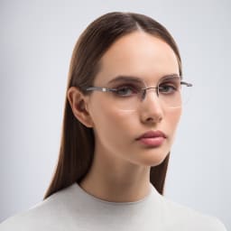 تسوق نظارة طبية بإطار غير منتظم للجنسين راي بان بلون Gunmetal أونلاين.