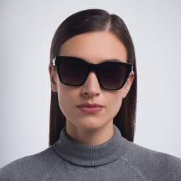 Shop Dolce & Gabbana Square Sunglasses in Black online.