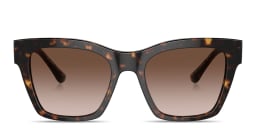 Shop Dolce & Gabbana Square Sunglasses in Havana online.