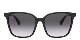 Shop VALENTINO Square Sunglasses in Black online.