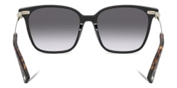 Shop VALENTINO Square Sunglasses in Black online.