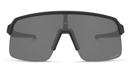 Shop Oakley Sutro Lite Half-Rim Rectangle Sunglasses in Matte Black online.