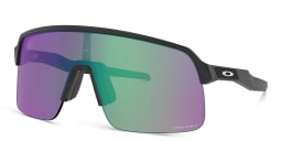 Shop Oakley Sutro Lite Half-Rim Rectangle Sunglasses in Black online.