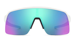 Shop Oakley Sutro Lite Half-Rim Rectangle Sunglasses in White online.