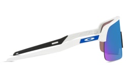 Shop Oakley Sutro Lite Half-Rim Rectangle Sunglasses in White online.