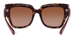 Shop VALENTINO Square Sunglasses in Havana online.
