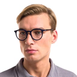 Shop EYE'M Round Eyeglasses in Blue online.