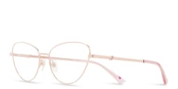 Shop EYE'M Wide Cat Eye Eyeglasses in Rose Gold online.