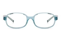 Shop EYE'M Kids Rectangle Eyeglasses in Green online.
