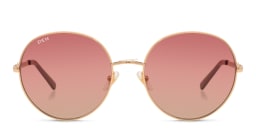 Shop EYE'M Round Sunglasses in Gold online.