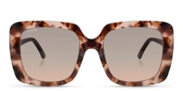 Shop EYE'M Square Sunglasses in Pink online.