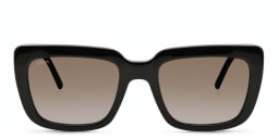 Shop EYE'M Square Sunglasses in Black online.