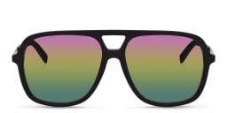 Shop EYE'M Rectangle Sunglasses in Black online.