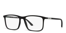 تسوق نظارة طبية مستطيلة امبوريو أرماني بلون Matte Black أونلاين.
