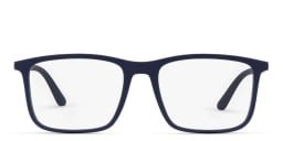 تسوق نظارة طبية مستطيلة امبوريو أرماني بلون Matte Blue أونلاين.