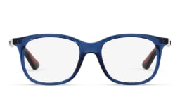 تسوق نظارة طبية بإطار مربع للصغار راي بان جونيور بلون Transparent Blue أونلاين.