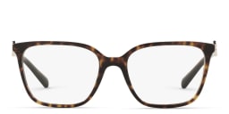 Shop BVLGARI Rectangle Eyeglasses in Havana online.