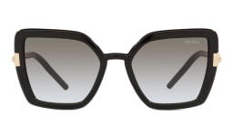 Shop PRADA Cat Eye Sunglasses in Black online.