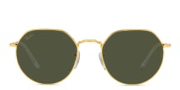 Shop Ray-Ban Jack Unisex Irregular Sunglasses in Gold online.