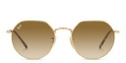 Shop Ray-Ban Jack Unisex Irregular Sunglasses in Gold online.
