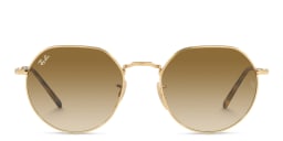 Shop Ray-Ban Jack Unisex Irregular Sunglasses in Polished Gold online.