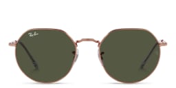 Shop Ray-Ban Jack Unisex Irregular Sunglasses in Rose Gold online.