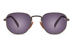 Shop DAVID BECKHAM Irregular Sunglasses in Dark Ruthenium online.