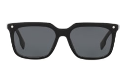 Shop BURBERRY Square Sunglasses in Black online.