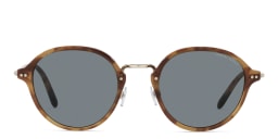 Shop GIORGIO ARMANI Round Sunglasses in Brown Tortoise online.