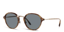 Shop GIORGIO ARMANI Round Sunglasses in Brown Tortoise online.