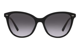 Shop BVLGARI Cat Eye Sunglasses in Black online.