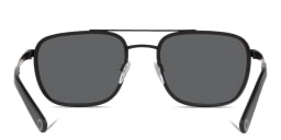 Shop BVLGARI Rectangle Sunglasses in Matte Black online.