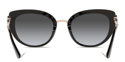 Shop BVLGARI Cat Eye Sunglasses in Black online.