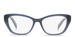Shop PRADA Cat Eye Eyeglasses in Transparent Blue online.