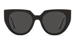 Shop PRADA Cat Eye Sunglasses in Black online.