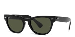 Shop Ray-Ban Laramie Unisex Cat Eye Sunglasses in Black online.