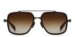 Shop BALMAIN Officier Unisex Square Sunglasses in Black online.