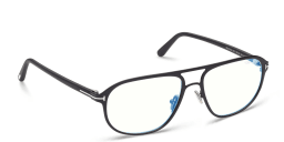Shop TOM FORD Aviator Eyeglasses MAGRABi exclusive in Matte Black online.