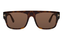 Shop TOM FORD Square Sunglasses MAGRABi exclusive in Dark Havana online.