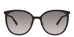 Shop JIMMY CHOO Oria/G/SK Cat Eye Sunglasses in Black Gold online.
