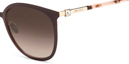 Shop JIMMY CHOO Oria/G/SK Cat Eye Sunglasses in Gold Copper online.