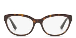 Shop Dolce & Gabbana Wide Cat-Eye Eyeglasses in Havana online.