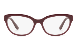 Shop Dolce & Gabbana Wide Cat-Eye Eyeglasses in Bordeaux online.
