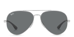 Shop Ray-Ban Unisex Pilot Sunglasses in Silver online.