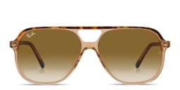 Shop Ray-Ban Bill Unisex Square Sunglasses in Havana On Transparent Brown online.