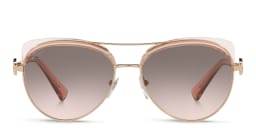 Shop BVLGARI Aviator Sunglasses in Rose Gold online.