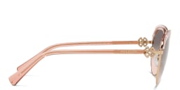 Shop BVLGARI Aviator Sunglasses in Rose Gold online.